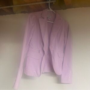 LOFT Pink Blazer with Tailored Style and Classic Lapel
